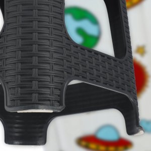 Kadax Taboret Kuchenny Stołek Krzesło Rattan Antracyt 7