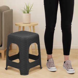 Kadax KADAX Taboret Kuchenny Stołek Taborety Szary 4szt 4