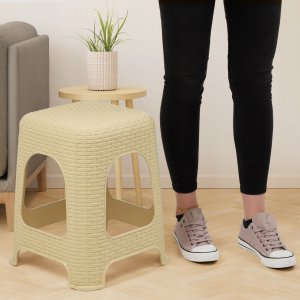 Kadax KADAX Taboret Kuchenny Stołek Taborety Beżowy 4szt 4