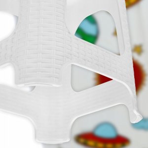 Kadax KADAX Taboret Kuchenny Stołek Biały Taborety 2szt 7