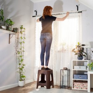 Kadax KADAX Taboret Kuchenny Stołek Taborety Brąz 2szt 2