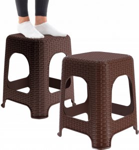 Kadax KADAX Taboret Kuchenny Stołek Taborety Brąz 2szt 10