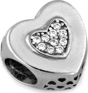 Lovrin Srebrna zawieszka 925 beads serce serduszko 1.85g 1
