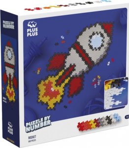 Plus Plus PLUS-PLUS PUZZLE BY NUMBER RAKIETA - 500 ELEMENTÓW 11