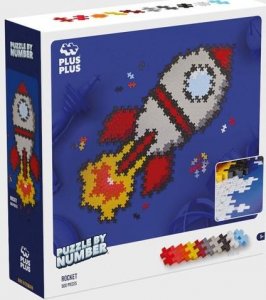 Plus Plus PLUS-PLUS PUZZLE BY NUMBER RAKIETA - 500 ELEMENTÓW 3