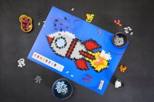 Plus Plus PLUS-PLUS PUZZLE BY NUMBER RAKIETA - 500 ELEMENTÓW 8