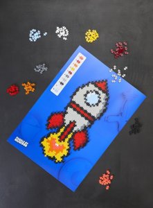 Plus Plus PLUS-PLUS PUZZLE BY NUMBER RAKIETA - 500 ELEMENTÓW 9