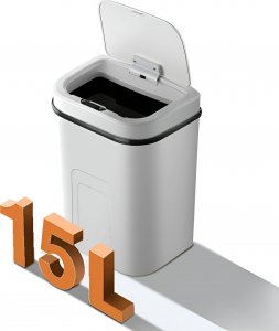 Kosz na śmieci Mozos bezdotykowy biały (LJT02-WH) 3