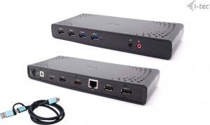 Stacja/replikator I-TEC Stacja dokujšca USB 3.0 / USB-C / Thunderbolt 2x HDMI + Power Delivery 85W 1