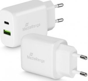 Ładowarka MediaRange POWER ADAPTER USB/USB-C 25W/MRMA112 MEDIARANGE 1