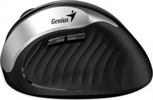 Mysz Genius Genius Mysz Ergo 8250S, 1600DPI, 2.4 [GHz], optyczna, 6kl., bezprzewodowa, czarno-srebrna, 1 szt AA, wertykalna 5