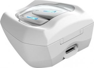 Mikrofon Genius Genius HS-M920BT, mikrofon, zmiana utworu, biała, 2.0, etui z ładowarką, sport typ USB-C 5