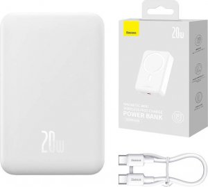 Powerbank Baseus Magnetic Mini 20W 20000mAh Biały 2