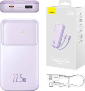 Powerbank Baseus Comet 10000mAh Fioletowy 3