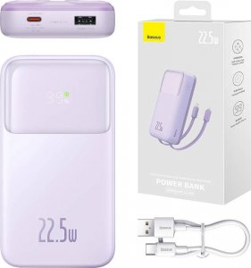 Powerbank Baseus Comet 20000mAh Fioletowy 3
