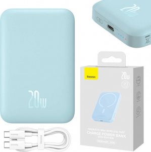 Powerbank Baseus Magnetic Mini 6000mAh Niebieski 3