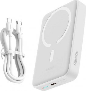 Powerbank Baseus Magnetic Mini 30W 10000mAh Biały 3