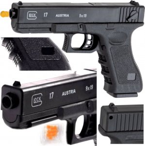 tomdorix GLOCK 17 1:1 Replika ASG Policyjny Pistolet Na Kulki 6mm 1