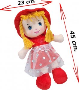 tomdorix Lalka Szmacianka ZUZIA Mówiąca i Śpiewająca Po Polsku Z Falbanką 11