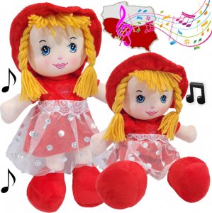 tomdorix Lalka Szmacianka ZUZIA Mówiąca i Śpiewająca Po Polsku Z Falbanką 2