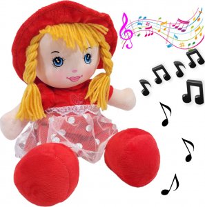 tomdorix Lalka Szmacianka ZUZIA Mówiąca i Śpiewająca Po Polsku Z Falbanką 4