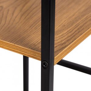 ModernHome Regał drewniany nowoczesny szafka nocna 2 półki LOFT 4