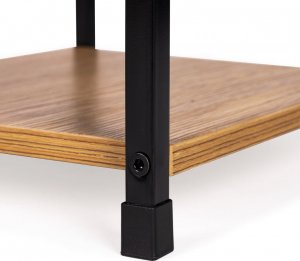 ModernHome Regał drewniany nowoczesny szafka nocna 2 półki LOFT 5