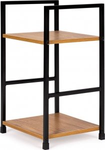 ModernHome Regał drewniany nowoczesny szafka nocna 2 półki LOFT 6