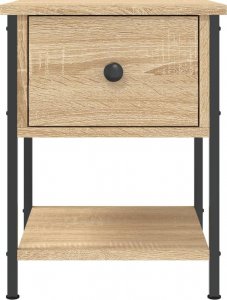 vidaXL Szafka nocna, dąb sonoma, 34x35,5x45cm, materiał drewnopochodny 6
