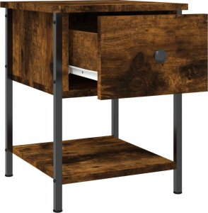 vidaXL Szafka nocna, przydymiony dąb, 34x35,5x45 cm 5