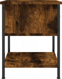 vidaXL Szafka nocna, przydymiony dąb, 34x35,5x45 cm 7