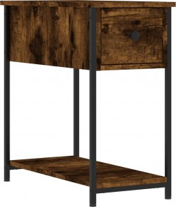 vidaXL Szafka nocna, przydymiony dąb, 30x60x60 cm 2