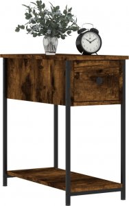 vidaXL Szafka nocna, przydymiony dąb, 30x60x60 cm 3