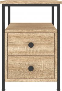 vidaXL Szafka nocna, dąb sonoma, 34x35,5x50cm, materiał drewnopochodny 5