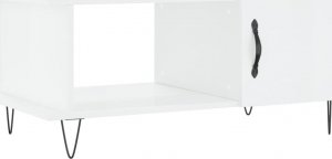 vidaXL Stolik kawowy, biały o wysokim połysku, 90x50x40 cm 2