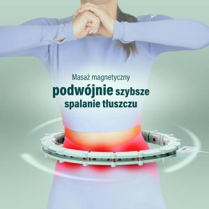 HMS HHM14 HULA HOP GREEN Z MAGNESAMI I OBCIĄŻNIKIEM + LICZNIK HMS 11