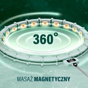 HMS HHM14 HULA HOP GREEN Z MAGNESAMI I OBCIĄŻNIKIEM + LICZNIK HMS 13