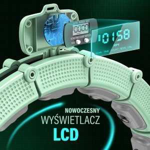 HMS HHM14 HULA HOP GREEN Z MAGNESAMI I OBCIĄŻNIKIEM + LICZNIK HMS 3