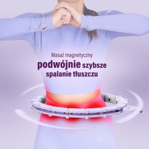 HMS HHM14 HULA HOP VIOLET Z MAGNESAMI I OBCIĄŻNIKIEM + LICZNIK HMS 13