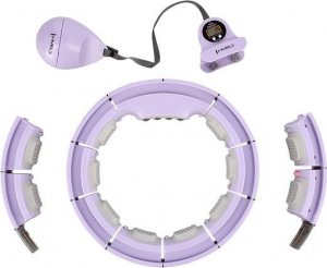 HMS Hula hop fioletowe z magnesami i obciążnikiem + licznik HHM13 16