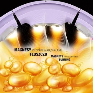 HMS Hula hop fioletowe z magnesami i obciążnikiem + licznik HHM13 20