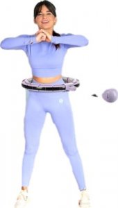 HMS Hula hop fioletowe z magnesami i obciążnikiem + licznik HHM13 4