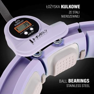 HMS Hula hop fioletowe z magnesami i obciążnikiem + licznik HHM13 6