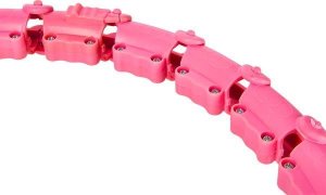 One Fitness Hula hop z wypustkami i obciążnikiem OHA02 różowe 4