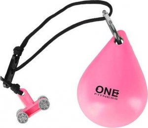 One Fitness Hula hop z wypustkami i obciążnikiem OHA02 różowe 10