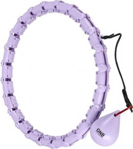One Fitness Hula hop z wypustkami i obciążnikiem OHA02 fioletowe 2