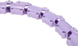 One Fitness Hula hop z wypustkami i obciążnikiem OHA02 fioletowe 6