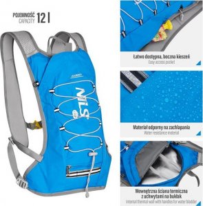 Plecak turystyczny Nils Extreme NC1797 12 l Niebieski 2