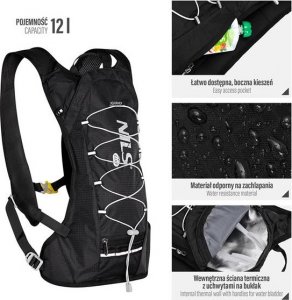 Plecak turystyczny Nils Extreme NC1797 12 l Czarny 3