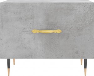 vidaXL Stolik kawowy, szarość betonu, 50x50x40 cm 5